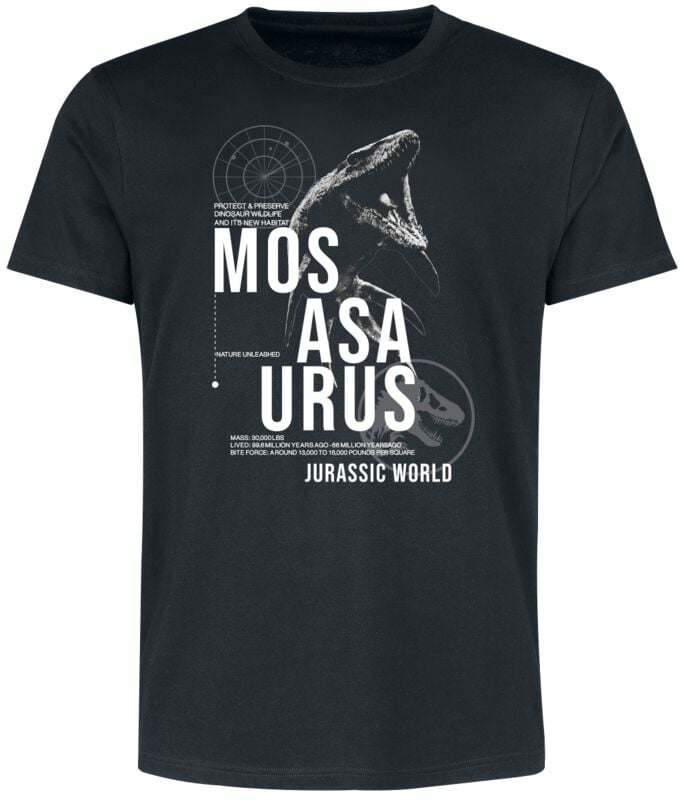 4250979879046 - Jurassic World - Mosasaurus Habitat T-Shirt schwarz in 3XL 4250979879046 - Jurassic World - Mosasaurus Habitat T-Shirt schwarz in 3XL