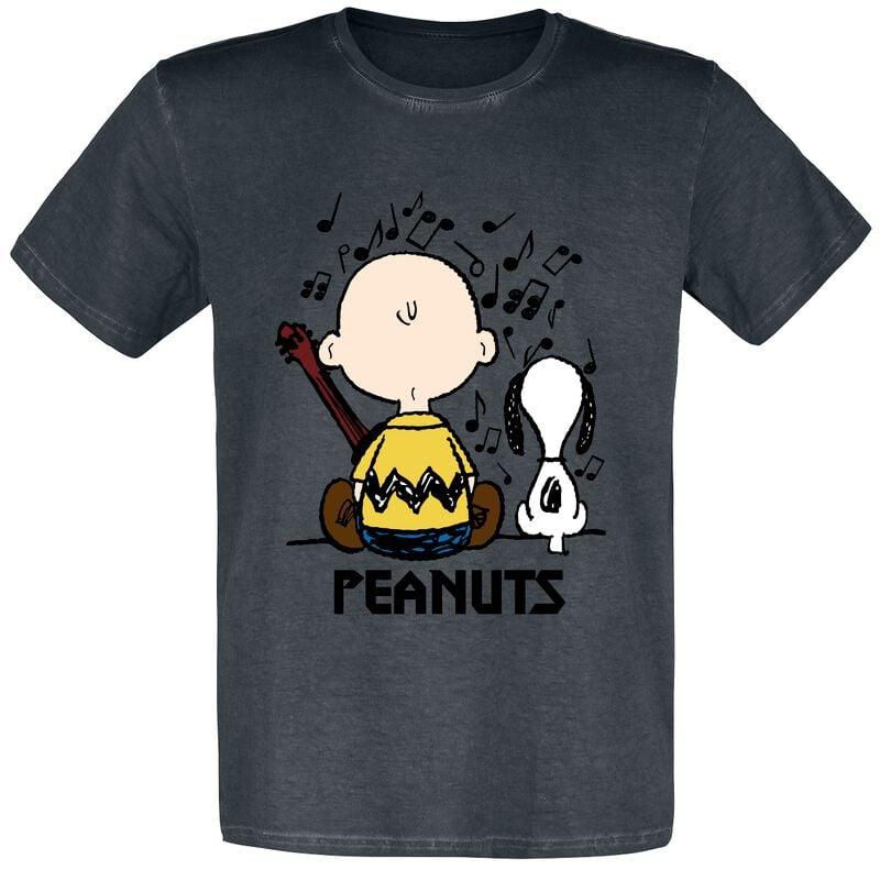 4250979881315 - Charlie Brown und Snoopy T-Shirt schwarz in M 4250979881315 - Charlie Brown und Snoopy T-Shirt schwarz in M