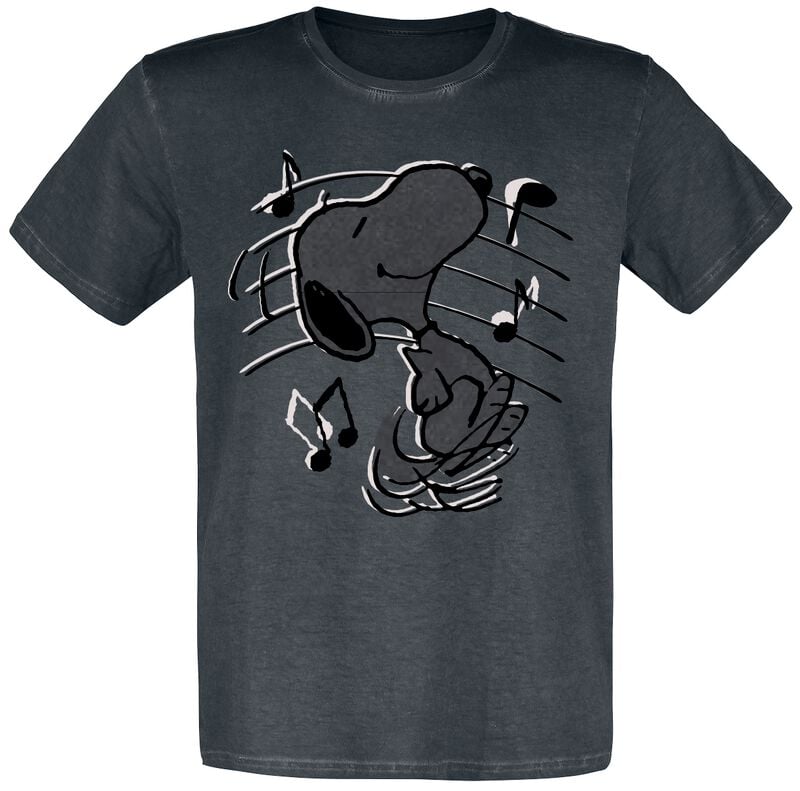 4250979881537 - Snoopy Music T-Shirt schwarz in 5XL 4250979881537 - Snoopy Music T-Shirt schwarz in 5XL