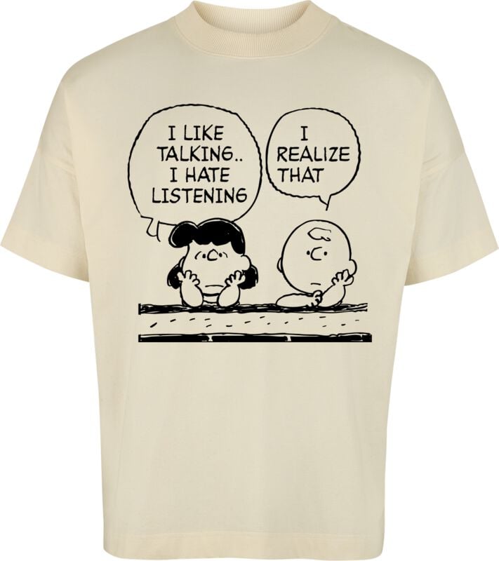 4250979881629 - Charlie Brown und Lucy - Oversize T-Shirt natur in L 4250979881629 - Charlie Brown und Lucy - Oversize T-Shirt natur in L
