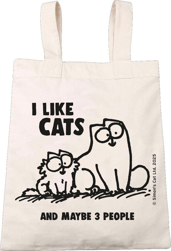4250979881674 - Simons Cat I Like Cats And Maybe 3 People Rucksack natur 4250979881674 - Simons Cat I Like Cats And Maybe 3 People Rucksack natur
