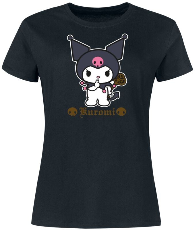 4250979883791 - and Friends - Kuromi T-Shirt schwarz in S