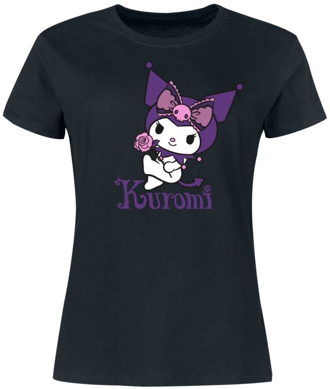 4250979883876 - and Friends - Kuromi T-Shirt schwarz in L
