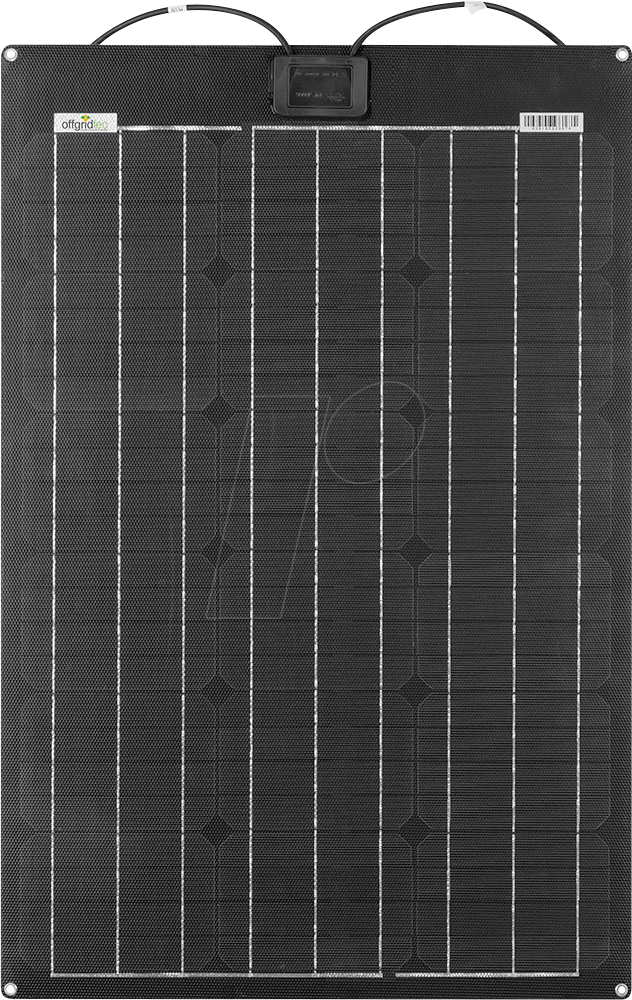 4250983255263 - OFFGRIDTEC Solarmodul PCB-ETFE 50W 39V semiflexibles Solarpanel Solarmodule hervorragender Schutz durch EFTE High-Tec Kunststoff schwarz (baumarkt)