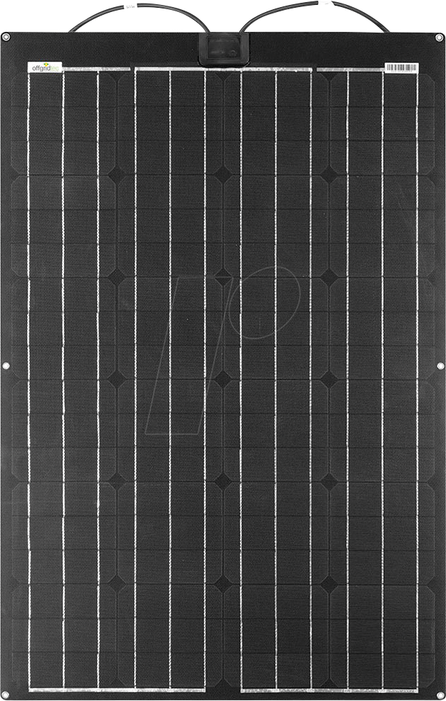 4250983255287 - OFFGRIDTEC Solarmodul PCB-ETFE 100W 39V semiflexibles Solarpanel Solarmodule hervorragender Schutz durch EFTE High-Tec Kunststoff schwarz (baumarkt)