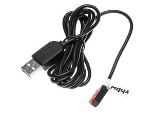 4251004614083 - vhbw Ladekabel 120cm Ladestation kompatibel mit Pebble Steel Smartwatch Fitnesstracker Ersatzkabel Datenkabel