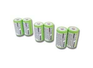 4251004632599 - 6x NiMH Akku 3000mAh kompatibel mit PerfectPro Baustellenradio Outdoorradio Handsfree Workman Ersatz für Mono d HR20 KR20 LR20 R20 - Vhbw