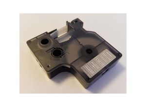 4251004667034 - Schriftband-Kassette kompatibel mit Dymo LabelManager pc ii Etiketten-Drucker 6mm Weiß auf Transparent - Vhbw