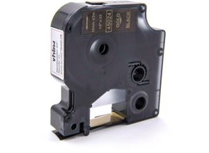 4251004667324 - Schriftband-Kassette kompatibel mit Dymo LabelMaker pc PC2 Etiketten-Drucker 12mm Gold auf Schwarz - Vhbw 4251004667324 - Schriftband-Kassette kompatibel mit Dymo LabelMaker pc PC2 Etiketten-Drucker 12mm Gold auf Schwarz - Vhbw