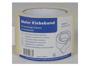 4251007227839 - Hansa Farbrollerwerk - 12x 3 Rollen Maler-Klebeband 25mm x 50m Abkleben Schutz malern insgesamt 1800m