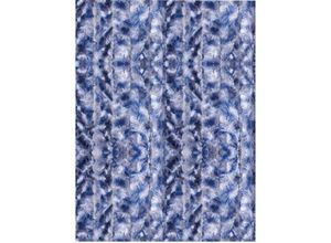 4251028118611 - Flauschvorhang 56x185cm ( Meliert Blau Weiß Silber ) perfekter Insekten- und Sichtschutz für Ihren Wohnwagen   Caravan viele Farben erhältlich