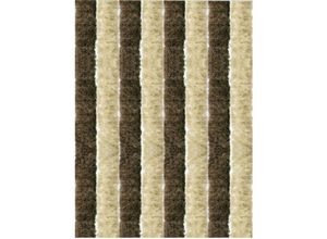 4251028119250 - Arsvita - Flauschvorhang 120x220 Unistreifen beige - braun - Unistreifen beige - braun