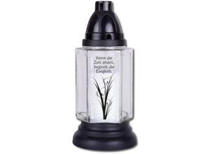 4251028126982 - Hs Candle - HScandle Grabkerze aus Glas 24cm (Lyrica Blume) inkl 2 Kerzen ca 40h Brenndauer viele vers Sets - Lyrica 4