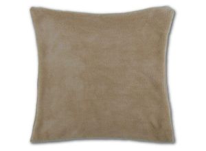 4251028133973 - Bestlivings - Kissenhülle ca 40x40cm flauschig mit Reißverschluss in vielen Farben erhältlich ( Auswahl Beige ) - Beige