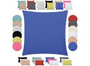 4251028138664 - Bestlivings - Kissenhülle ( 100 Größen und Farben ) mit und ohne Füllkissen Serie Ellen Kissenbezug Dekokissen Auswahl 30x30cm mit Füllung blau