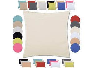 4251028138961 - Bestlivings - Kissenhülle ( 100 Größen und Farben ) mit und ohne Füllkissen Serie Ellen Kissenbezug Dekokissen Auswahl 40x40cm mit Füllung beige