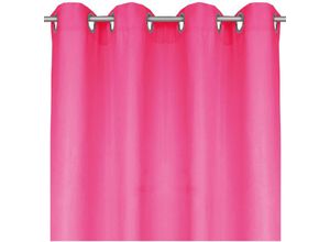 4251028166827 - Bestlivings - Blickdichte Pinke Gardine mit Ösen in 140x245 cm ( BxL ) in vielen Größen und Farben - Pink