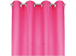 4251028167206 - Bestlivings - Blickdichte Pinke Gardine mit Ösen in 140x145 cm ( BxL ) in vielen Größen und Farben - Pink