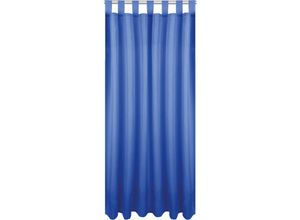 4251028180311 - Bestlivings - Blickdichte Blaue Gardine mit Schlaufen in 140x175 cm ( BxL ) in vielen Größen und Farben - Blau