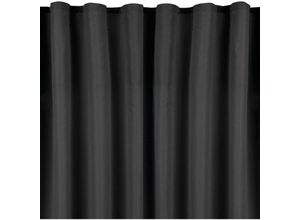 4251028180328 - Bestlivings - Blickdichte Schwarze Gardine mit Kräuselband in 140x145 cm ( BxL ) in vielen Größen und Farben - Schwarz