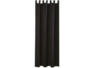 4251028180403 - Bestlivings - Blickdichte Schwarze Gardine mit Schlaufen in 140x175 cm ( BxL ) in vielen Größen und Farben - Schwarz