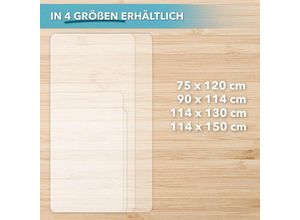 4251041600131 - Floordirekt - Bodenschutzmatte für Hartböden Aus recyceltem pet Transparent 90 x 114 cm - Transparent