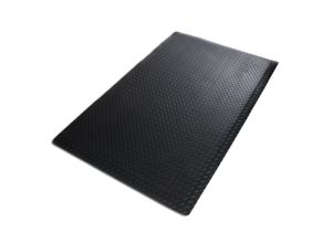 4251041609684 - Floordirekt - Anti-Ermüdungsmatte HeavyDuty Diamond Schwarz 90 x 150 cm - Schwarz