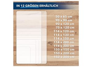 4251041626292 - karathomeliving Bodenschutzmatte Für Hartböden Polypropylen Semi-transparent