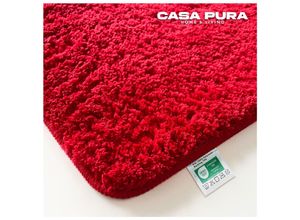 4251041631432 - Casa Pura - Badematten Sky Uni Berry Red 95 cm Durchmesser - Rot