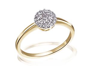 4251043717578 - Diamantring GOLDMAID Fingerringe Gr 165 Gelbgold 585 goldfarben Damen Diamantringe