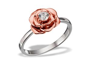 4251043721551 - Silberring GOLDMAID Fingerringe Gr 17 Silber 925 (Sterlingsilber) rosegold (bicolour) Damen Fingerringe