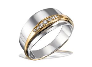 4251043725511 - Goldring GOLDMAID Fingerringe Gr 165 Gold-Silber 925 (Sterlingsilber) goldfarben (bicolour) Damen Fingerringe