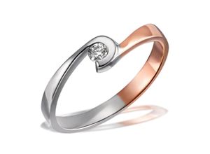 4251043725863 - Goldring GOLDMAID Fingerringe Gr 19 Silber 925 (Sterlingsilber)-Roségold 333-Roségold 375-Roségold 585-Roségold 750 silberfarben Damen Fingerringe