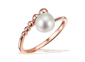 4251043741092 - Perlenring GOLDMAID Fingerringe Gr 17 Rotgold 585 rosegold (rosegoldfarben) Damen Fingerringe