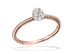 4251043750452 - Diamantring GOLDMAID Fingerringe Gr 165 Gelbgold 585 bunt (bicolor) Damen Diamantringe