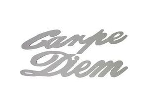 4251050511886 - - Schriftzug xl Carpe Diem silber 76 x 29 cm Wandtattoos