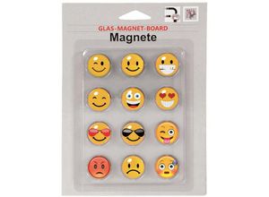 4251050530160 - Magnetset 12-teilig - Smilie für Glas-Magnet-Board Deko-Accessoires