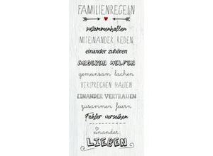 4251050576922 - Deco-Block Bild - Familienregeln 60 x 29 cm