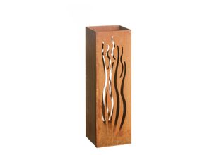 4251083905423 - Feuersäule Design Wellen 16 x 16 x 50 cm Edelrost