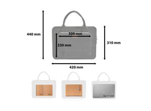 4251083910311 - Packenger Filz-Laptoptasche 156 Zoll Laptophülle Notebooktasche Schutzhülle 43 x 315 x 3 cm h