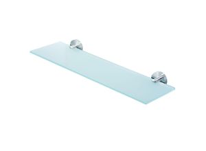 4251083910885 - AMARE Luxus Regal Glasablage Edelstahl Glas 50 x 16 x 55 cm