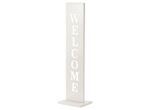 4251083911998 - Amare Standschild Welcome 20 x 15 x 72 cm Weiß