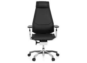 4251084609924 - High End Bürostuhl GENIDIA PRO Leder mit Armlehnen hjh OFFICE