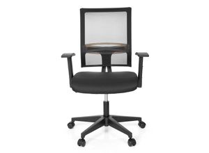 4251084653729 - Home Office Bürostuhl OFFICE R8 Stoff Netzstoff mit abklappbaren Armlehnen hjh OFFICE