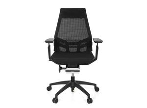 4251084661144 - Profi Bürostuhl GENIDIA SMART BLACK Netzstoff mit Armlehnen hjh OFFICE