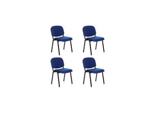 4251084663438 - Besucherstuhl Konferenzstuhl 4er Pack XT 600 Stoff hjh OFFICE