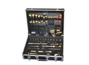 4251094806344 - ® - tech-craft Werkzeugkoffer 130 tlg Heimwerker-Set Werkzeugtasche Werkstattkoffer