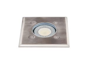 4251096510928 - Lindby - Eckige Edelstahl-Bodeneinbaulampe Insa IP67 - edelstahl klar