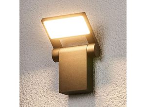 4251096511680 - Lucande - LED-Außenwandlampe Marius - grafitgrau weiß