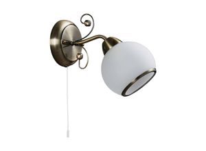 4251096517095 - Lindby - Wandlampe Corentin - weiß satiniert altmessing